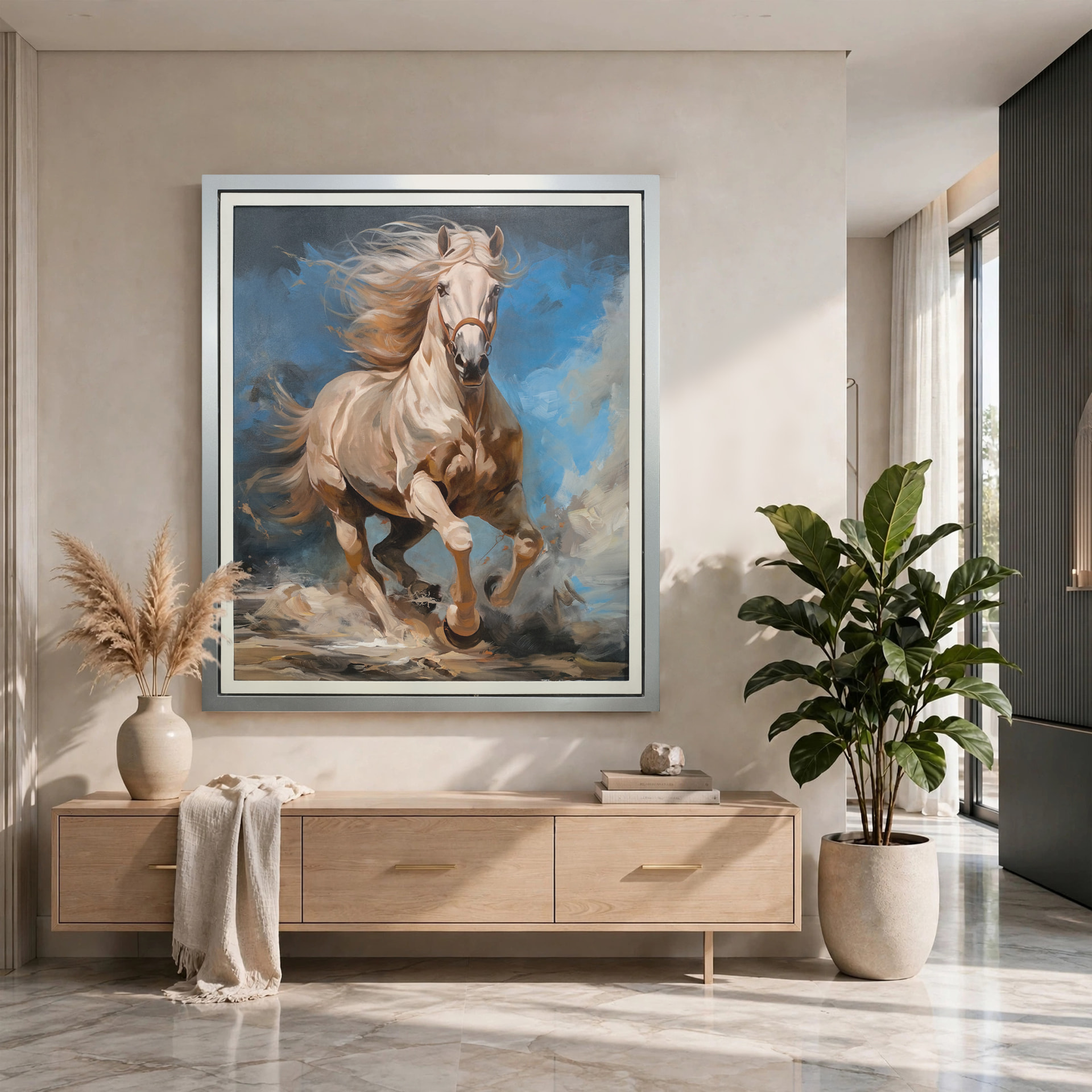 Brío al galope — óleo sobre lienzo pintada a mano · Color & Estilo