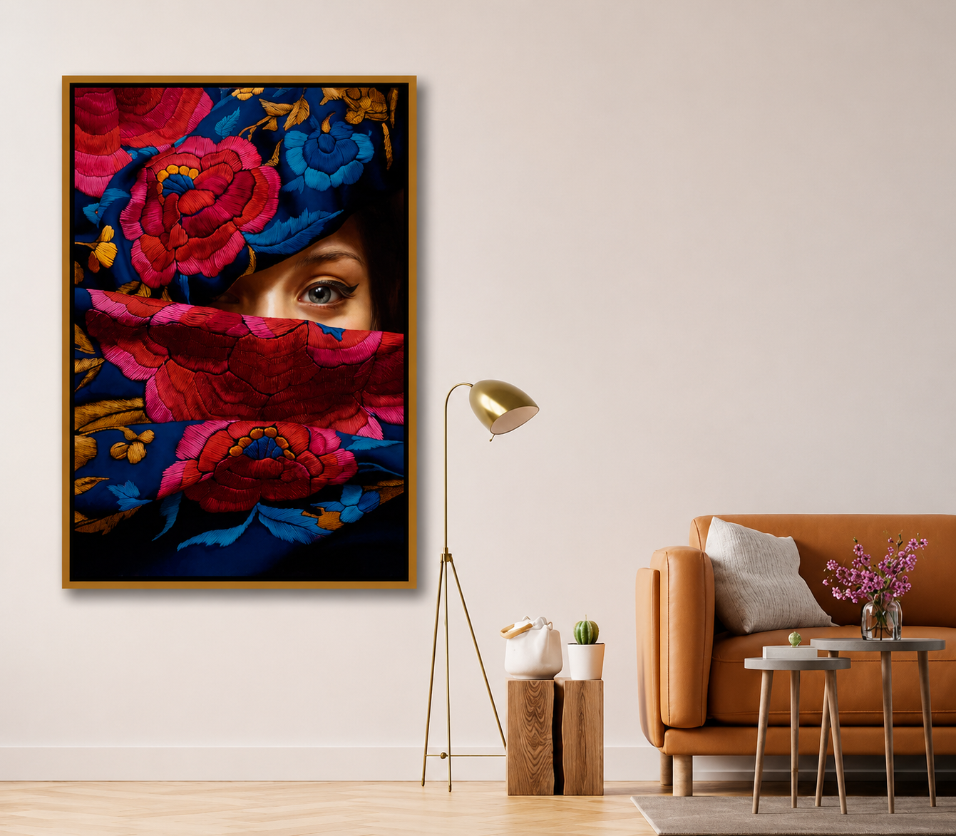 Seducción Bordada — pintura al óleo pintada a mano · Color & Estilo